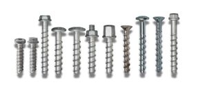 Medium concrete screws